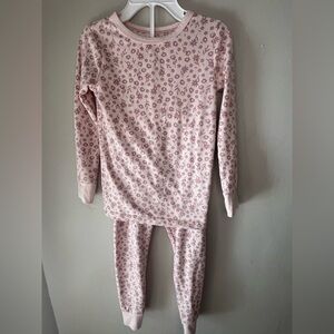 Cloud Island Matching Pink Floral Long Sleeve Shirt & Pants Pajama Set Size 4T